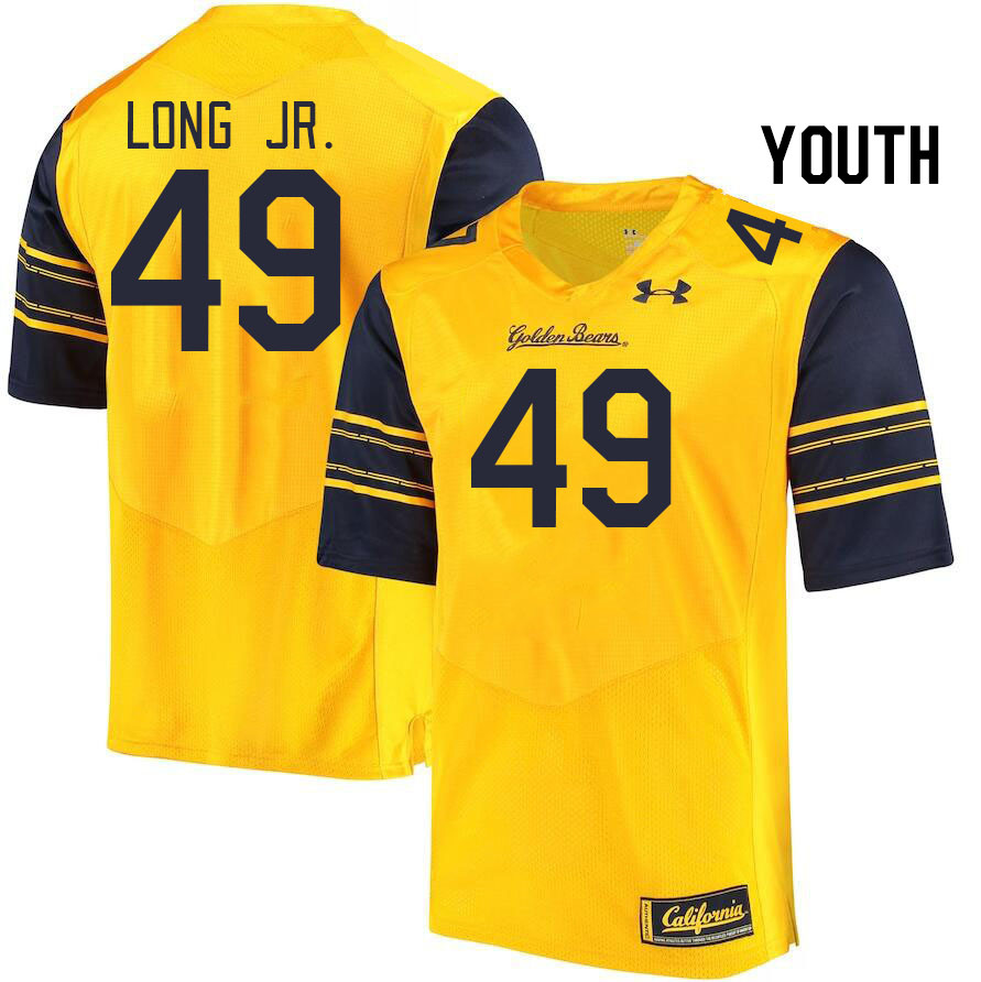 Youth #49 Darius Long Jr. California Golden Bears College Football Jerseys Stitched Sale-Gold